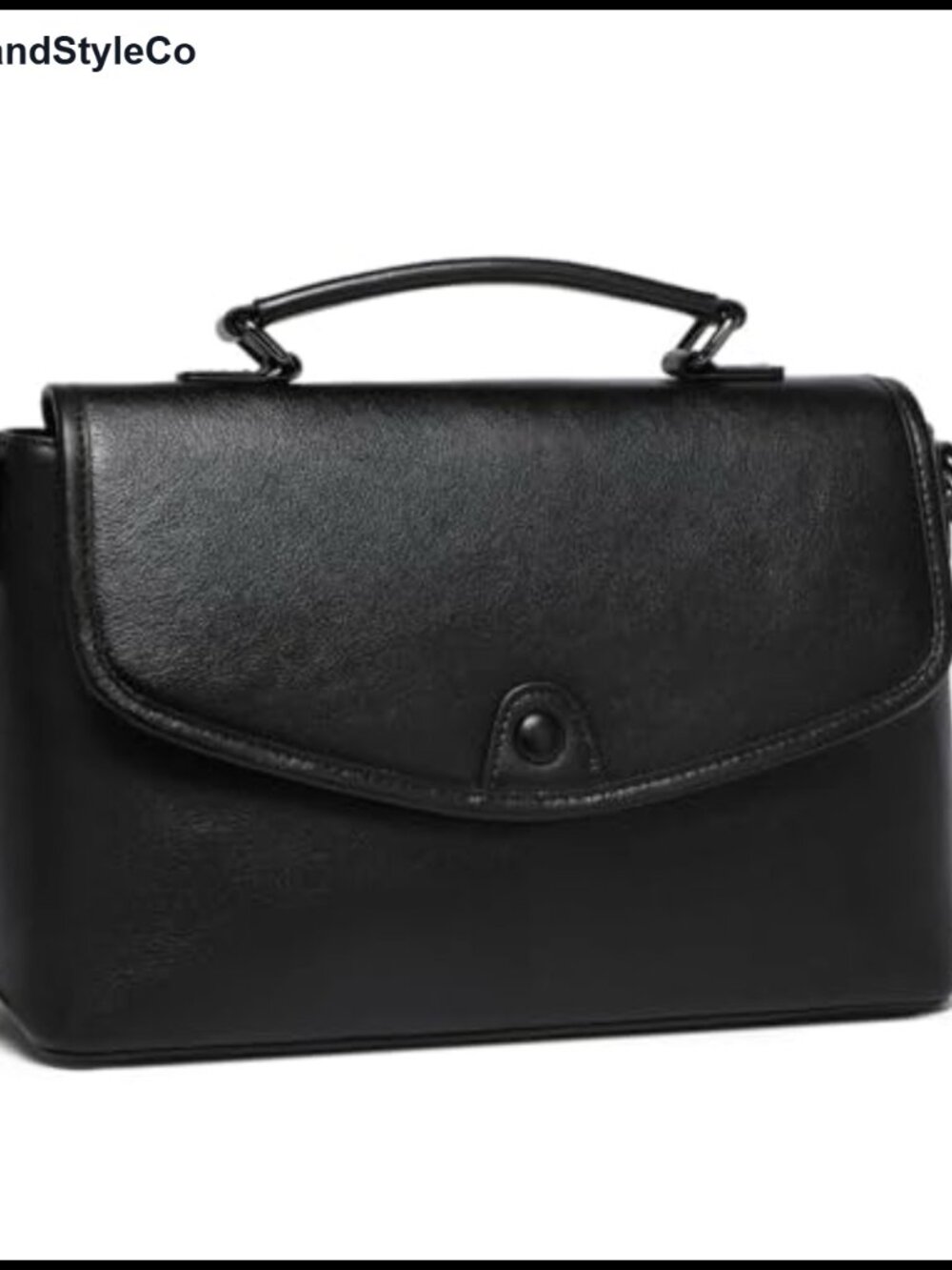 Genuine Leather Crossbody Bag Satchel Top Handle Flap Purse